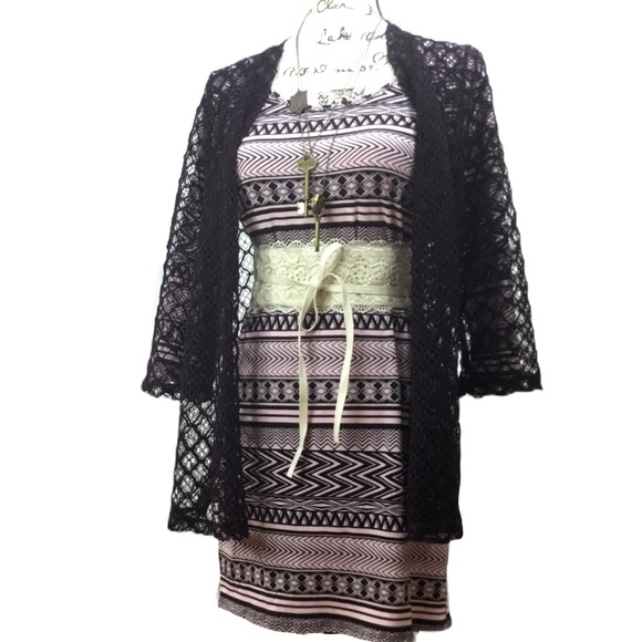 NEW Mini Dress Tribal Geo Design Size XL - Picture 5 of 6
